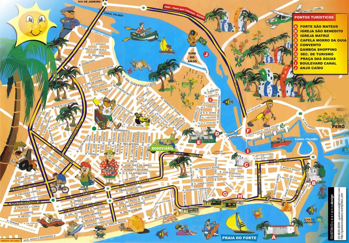 kat jeyografik nan Rio de Janeiro kwazyè pò