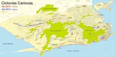 Rio de Janeiro bisiklèt kat jeyografik