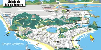Rio atraksyon kat jeyografik