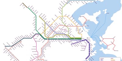 Transpò piblik kat jeyografik nan Rio de Janeiro